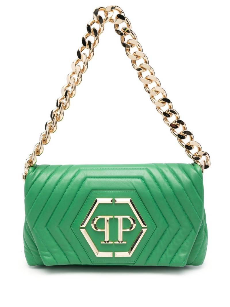 Philipp Plein Matelassé Hexagon shoulder bag - Green von Philipp Plein