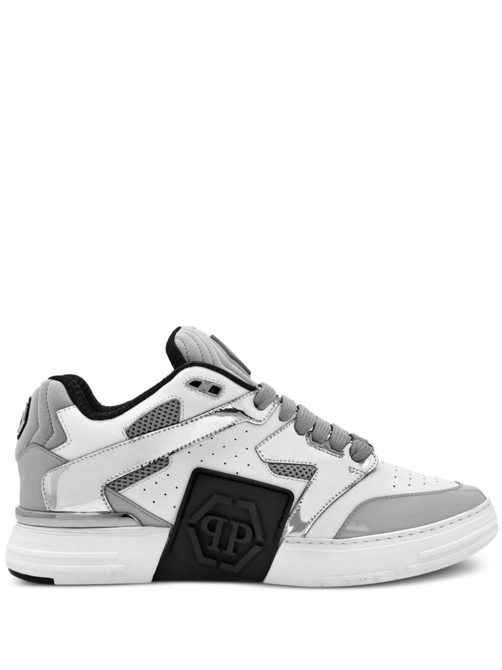 Philipp Plein Mix logo-patch sneakers - White von Philipp Plein