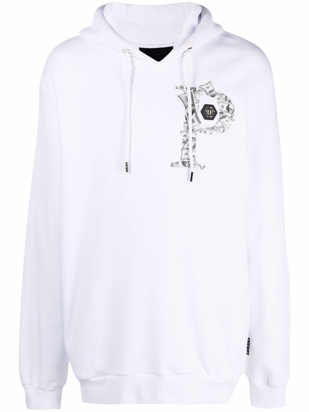Philipp Plein Money logo-print hoodie - White von Philipp Plein