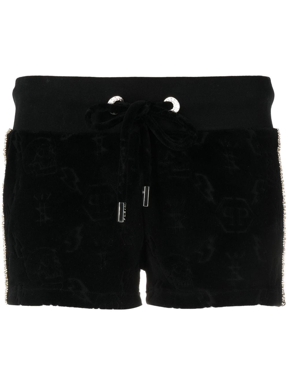 Philipp Plein Monogram drawstring shorts - Black von Philipp Plein