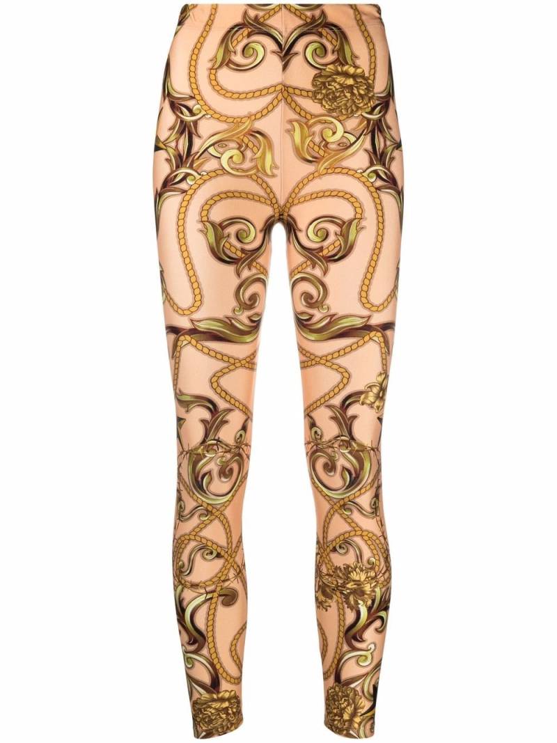 Philipp Plein New Baroque print leggings - Neutrals von Philipp Plein