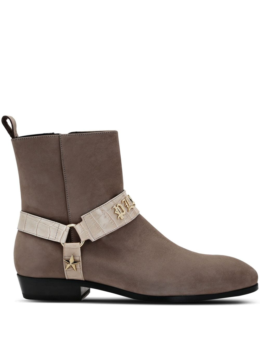 Philipp Plein Nubuck suede ankle boots - Neutrals von Philipp Plein