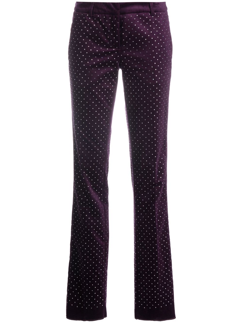 Philipp Plein Office crystal-embellished trousers - Purple von Philipp Plein