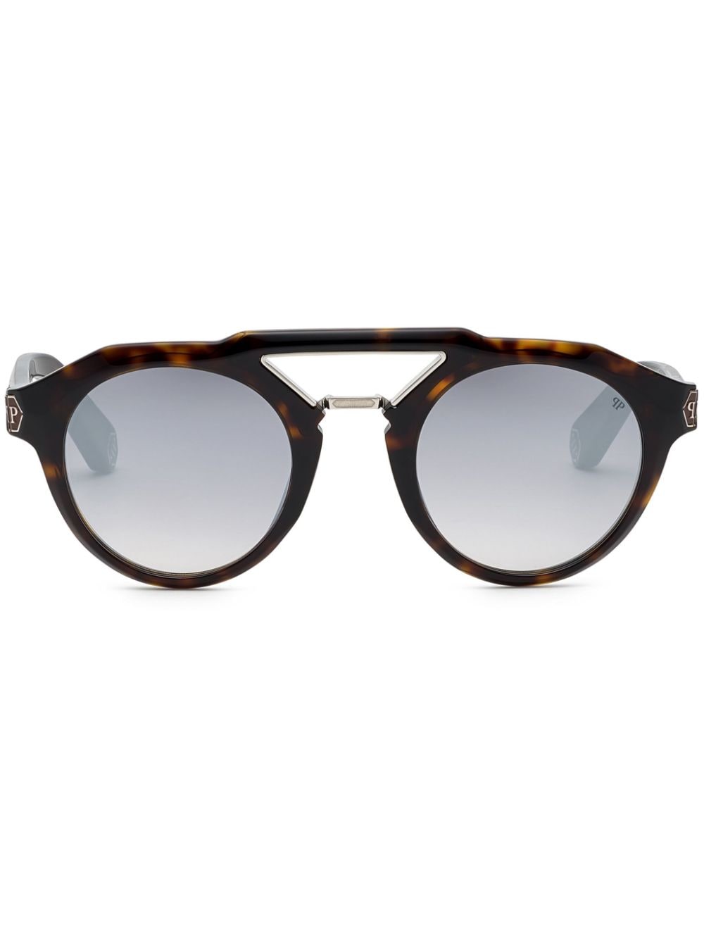 Philipp Plein Plein Brave round-frame sunglasses - Brown von Philipp Plein