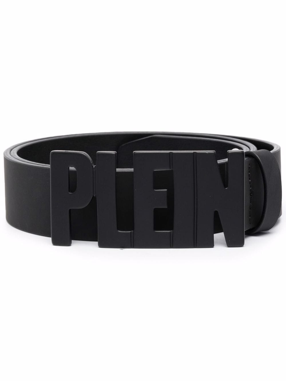 Philipp Plein Plein lettering logo leather belt - Black von Philipp Plein