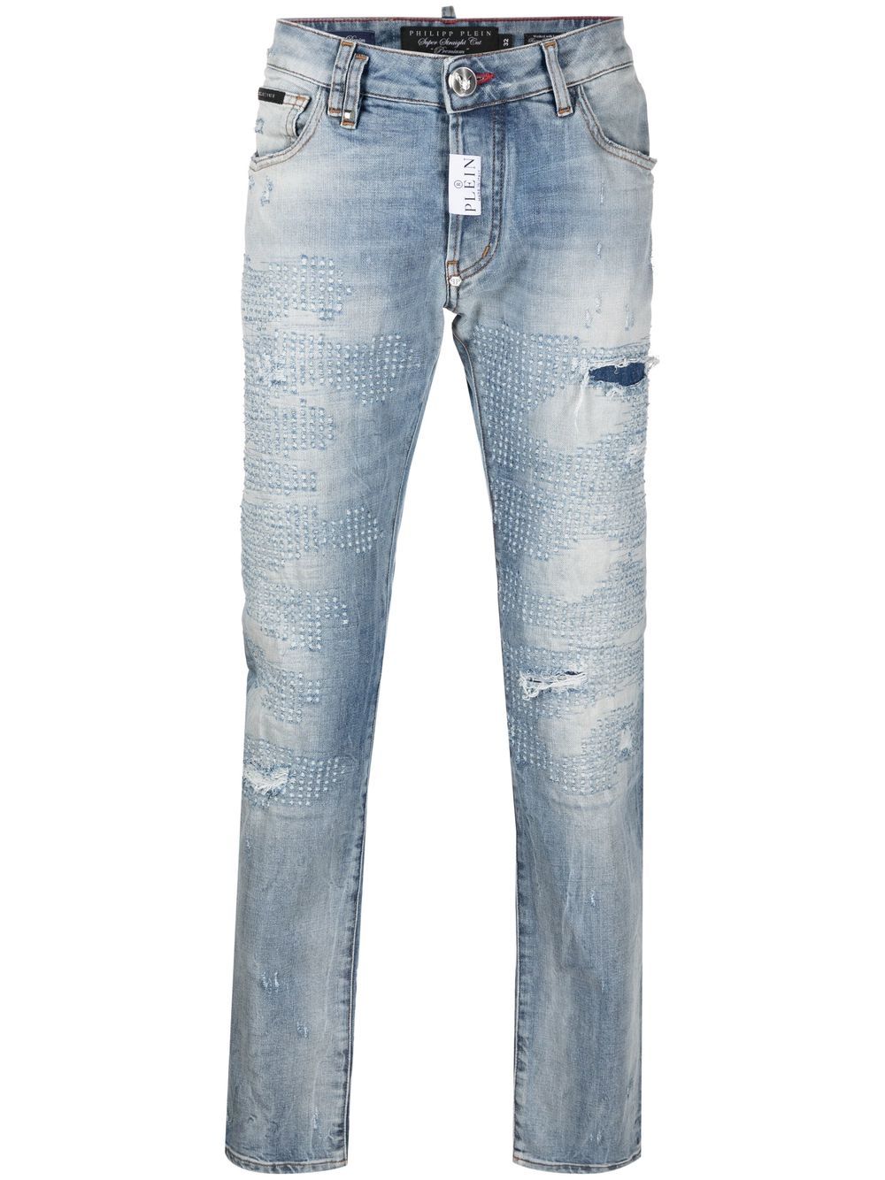 Philipp Plein Premium distressed-detail jeans - Blue von Philipp Plein