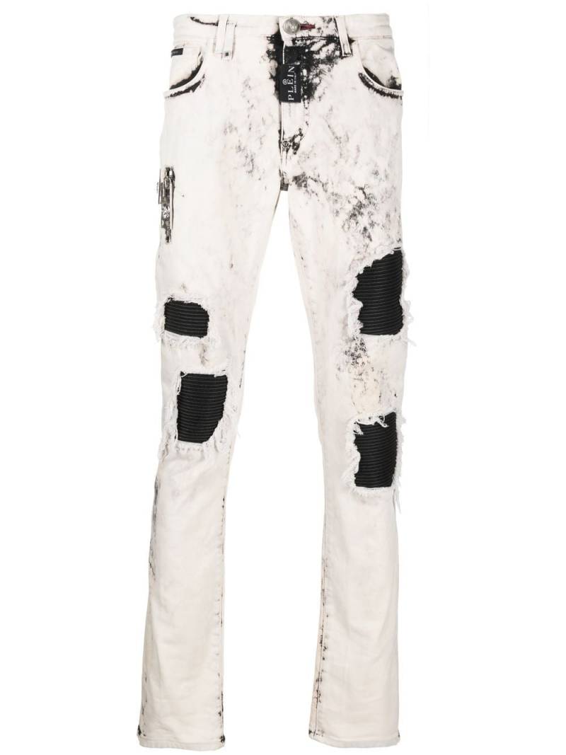 Philipp Plein Rock Star distressed jeans - White von Philipp Plein