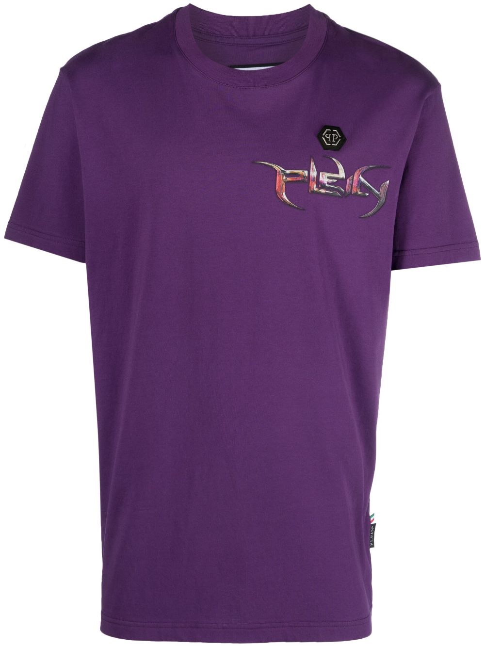 Philipp Plein SS Chrome cotton T-shirt - Purple von Philipp Plein