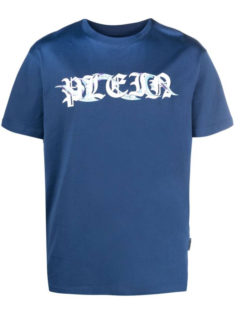 Philipp Plein SS Chrome cotton t-shirt - Blue von Philipp Plein