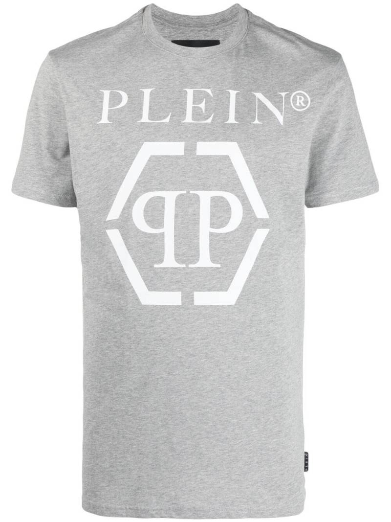 Philipp Plein SS Hexagon cotton T-shirt - Grey von Philipp Plein