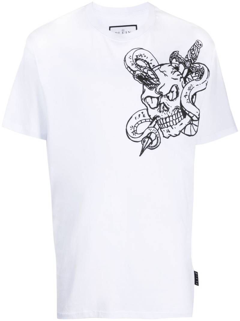 Philipp Plein SS Snake round-neck T-shirt - White von Philipp Plein