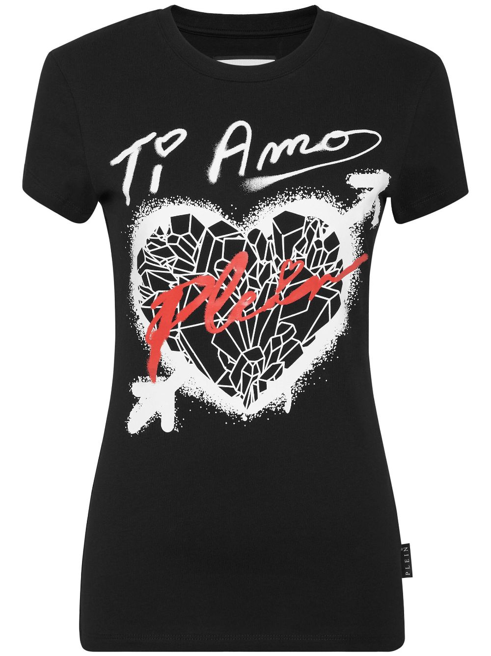Philipp Plein Sexy Pure Fit heart-print T-shirt - Black von Philipp Plein