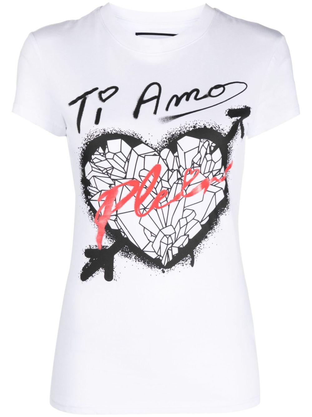 Philipp Plein Sexy Pure Fit heart-print T-shirt - White von Philipp Plein