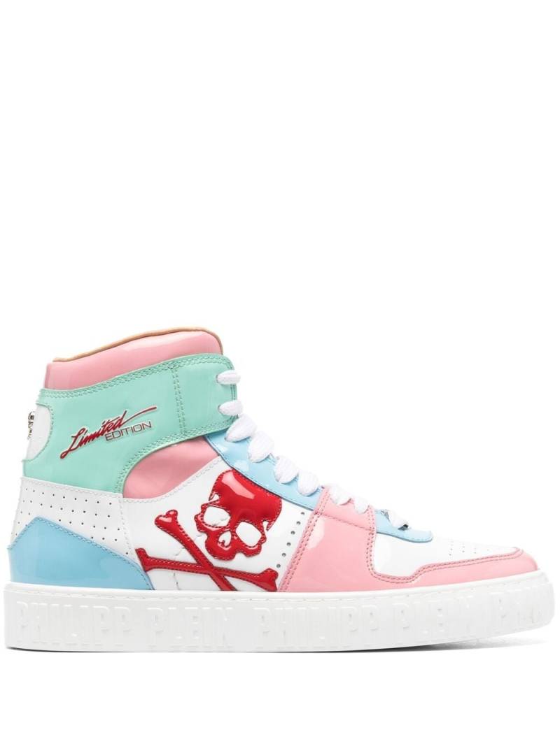 Philipp Plein Skull high-top sneakers - Pink von Philipp Plein