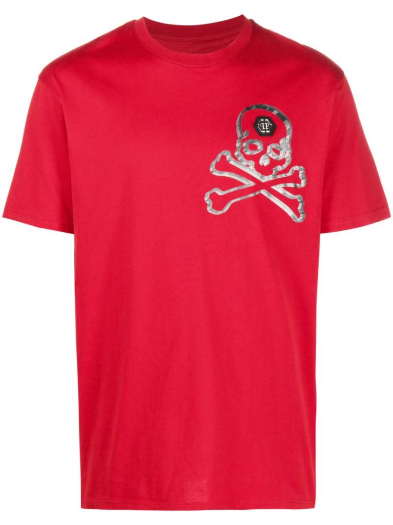 Philipp Plein Skull&Bones cotton T-shirt - Red von Philipp Plein