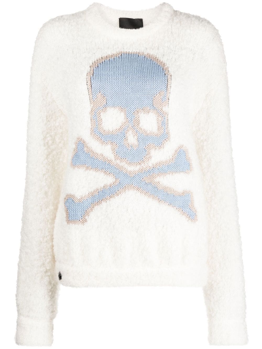 Philipp Plein Skull&Bones knitted jumper - Neutrals von Philipp Plein