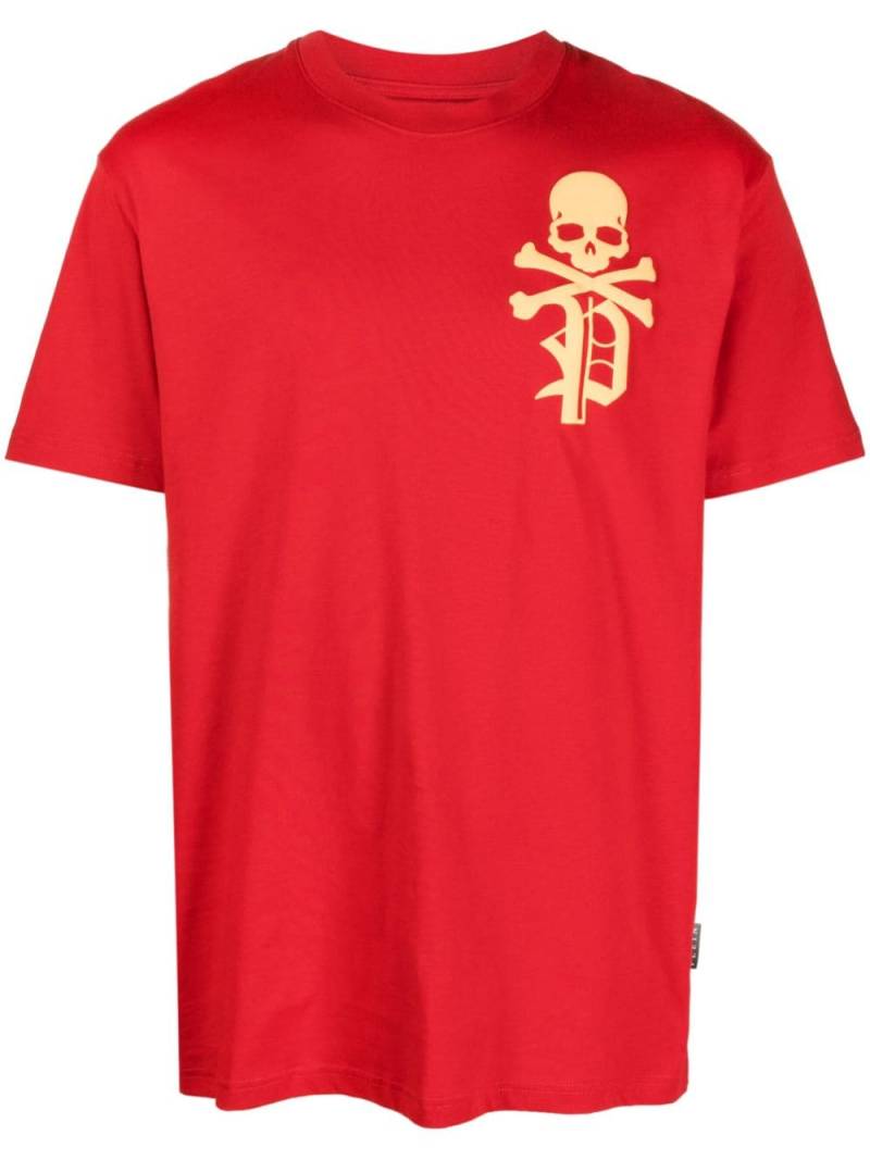 Philipp Plein Skull&Bones-print cotton T-shirt - Red von Philipp Plein