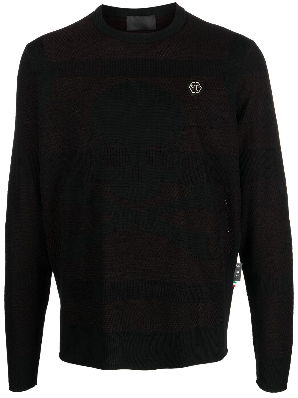 Philipp Plein Skull&Bones wool-blend jumper - Black von Philipp Plein