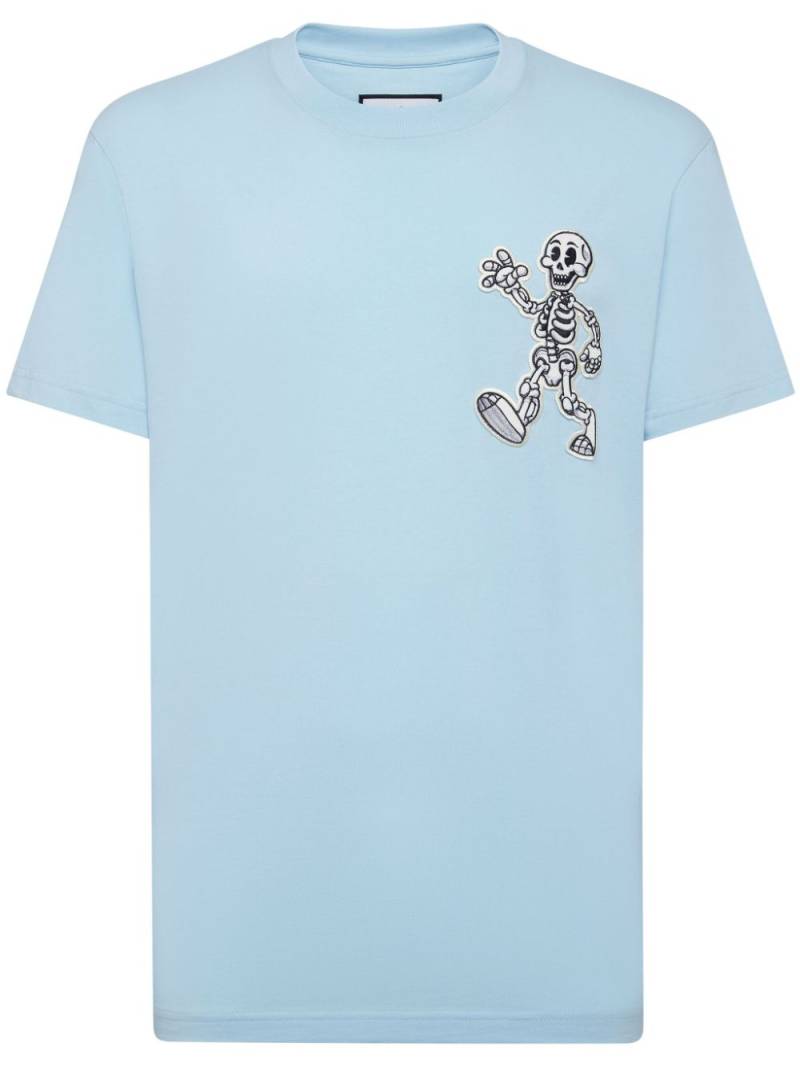 Philipp Plein Skully Gang cotton T-shirt - Blue von Philipp Plein