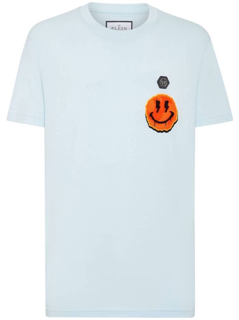 Philipp Plein Smile cotton T-shirt - Blue von Philipp Plein