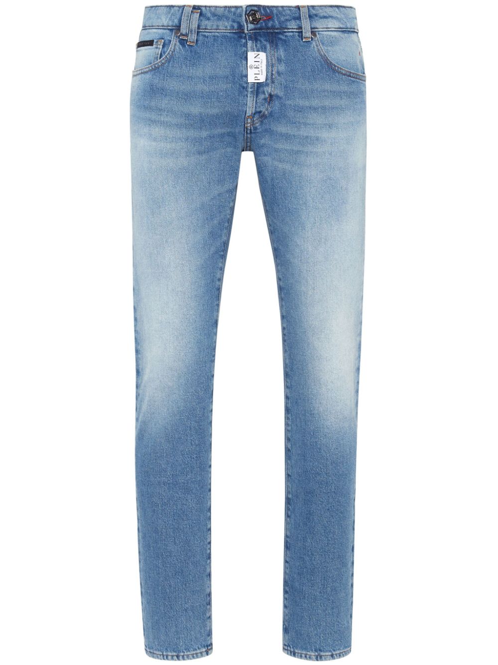 Philipp Plein Supreme mid-rise straight-leg jeans - Blue von Philipp Plein