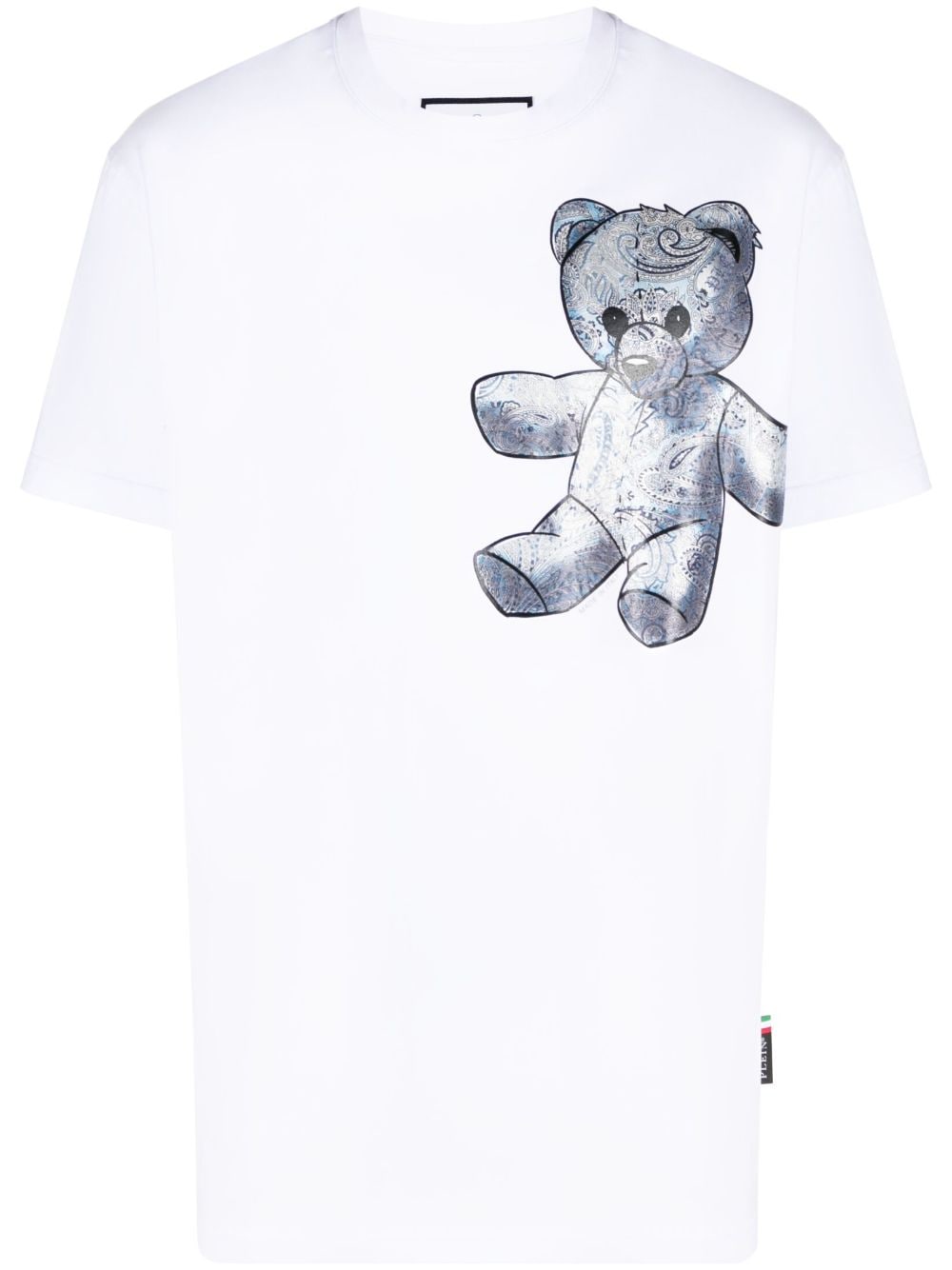 Philipp Plein Teddy Bear paisley-print T-shirt - Blue von Philipp Plein