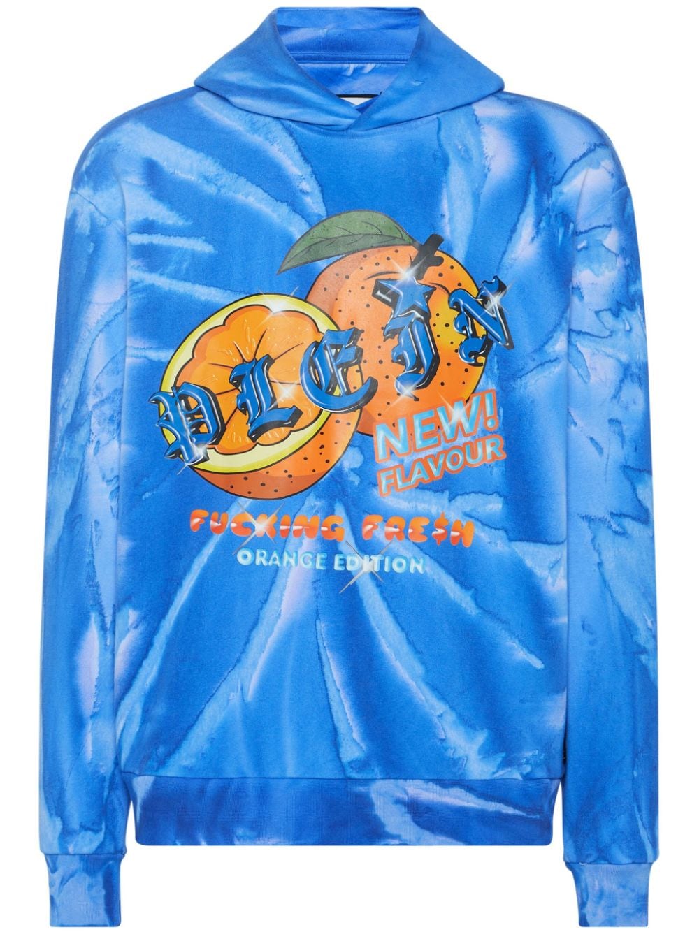 Philipp Plein Tutti Frutti tie-dye hoodie - Blue von Philipp Plein