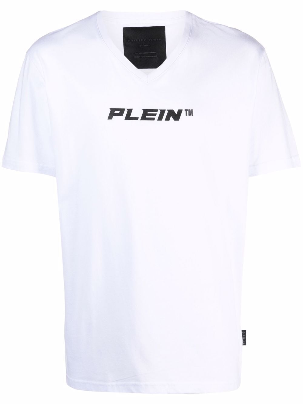 Philipp Plein V-neck logo print T-shirt - White von Philipp Plein