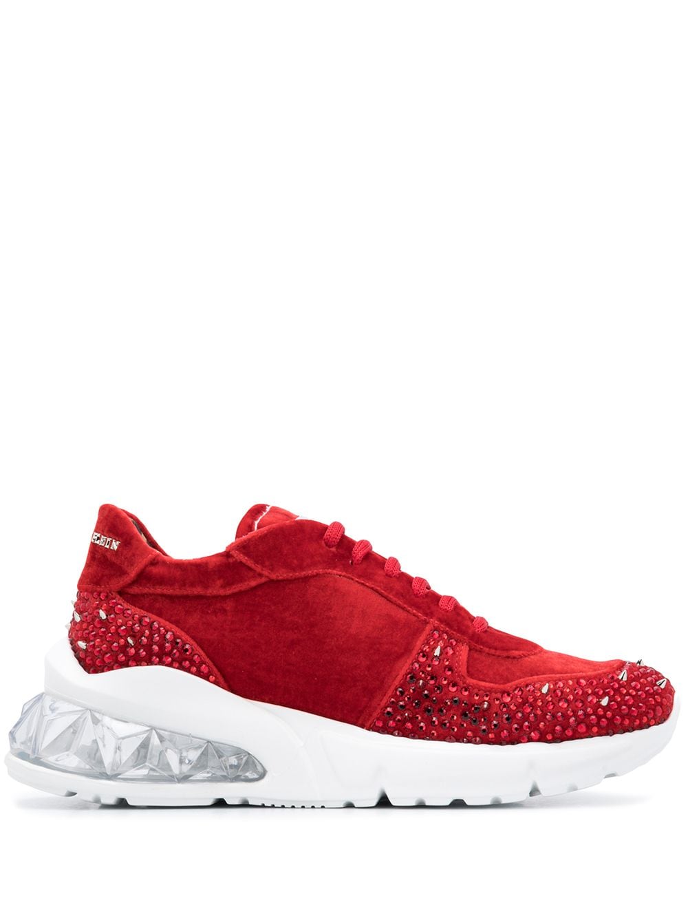 Philipp Plein Velvet Studs low-top sneakers - Red von Philipp Plein