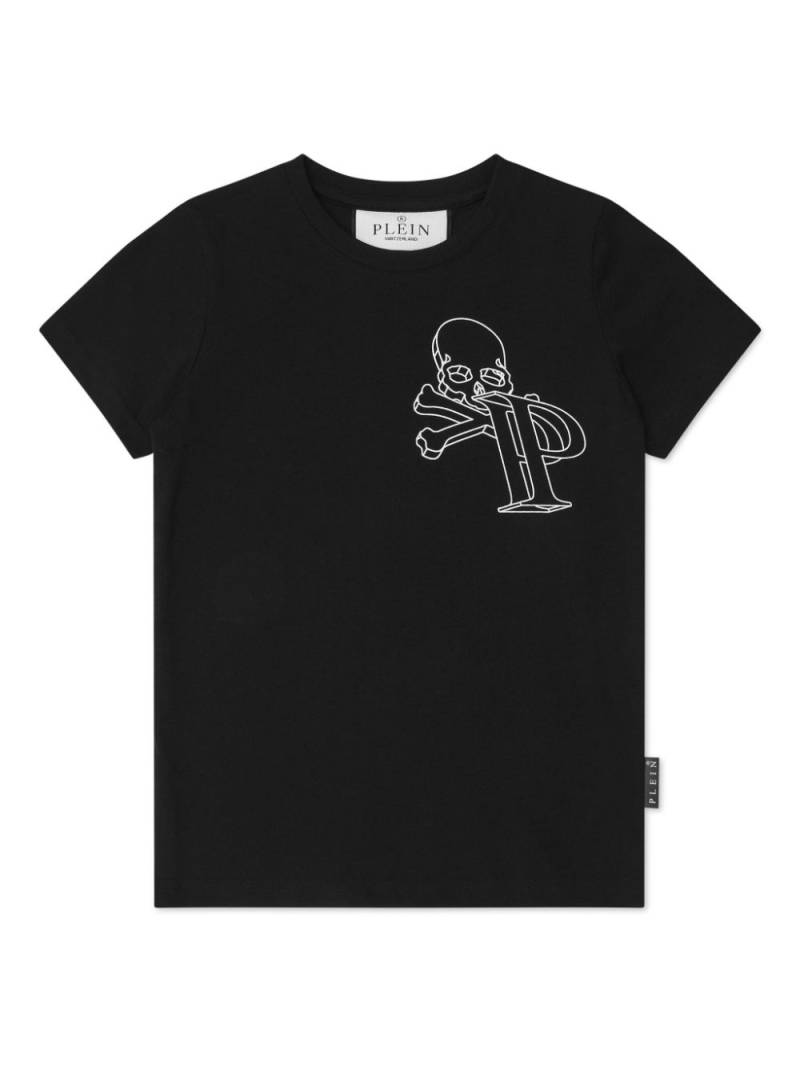 Philipp Plein Wire Frame cotton T-shirt - Black von Philipp Plein