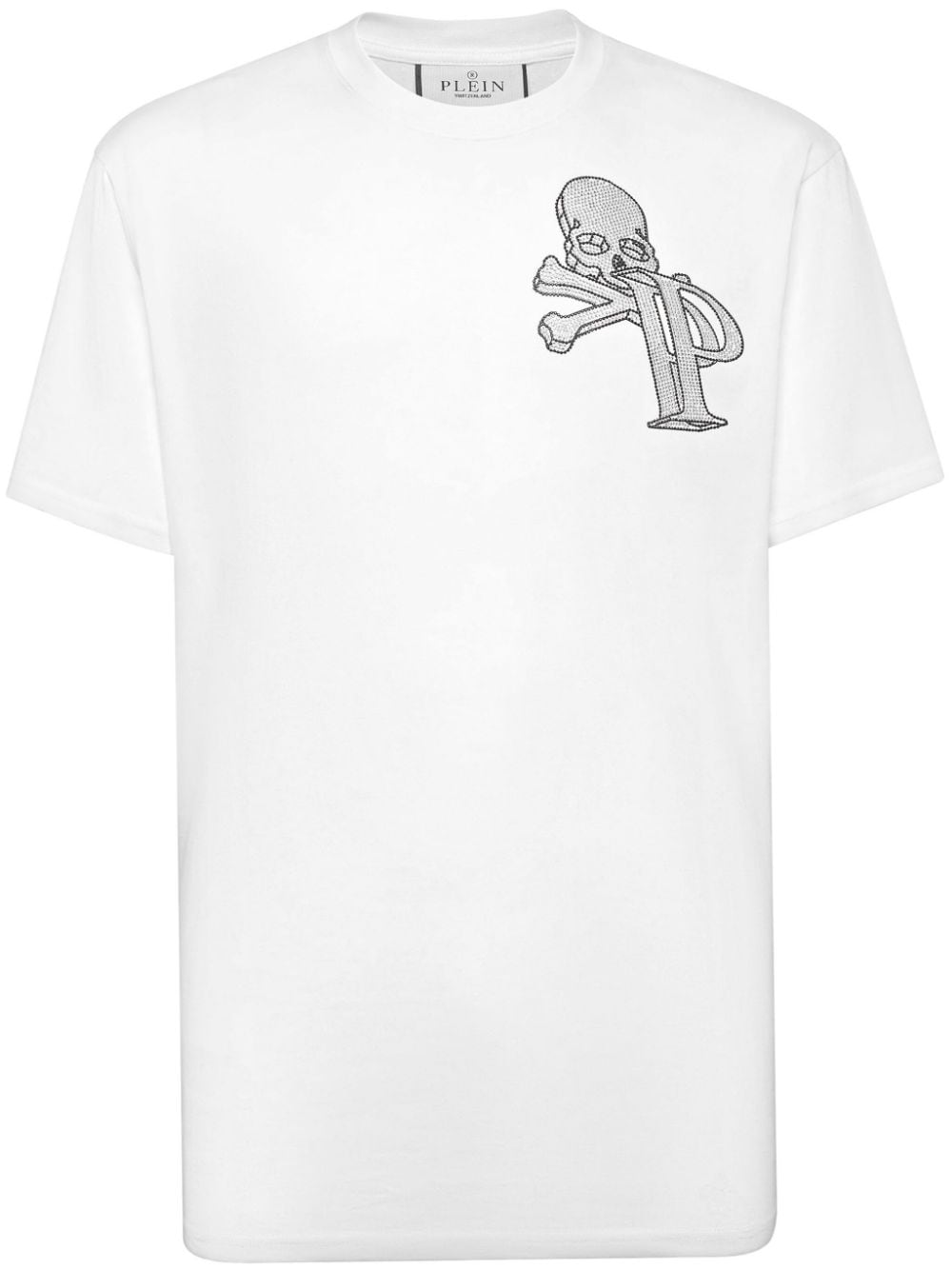 Philipp Plein Wire Frame cotton T-shirt - White von Philipp Plein