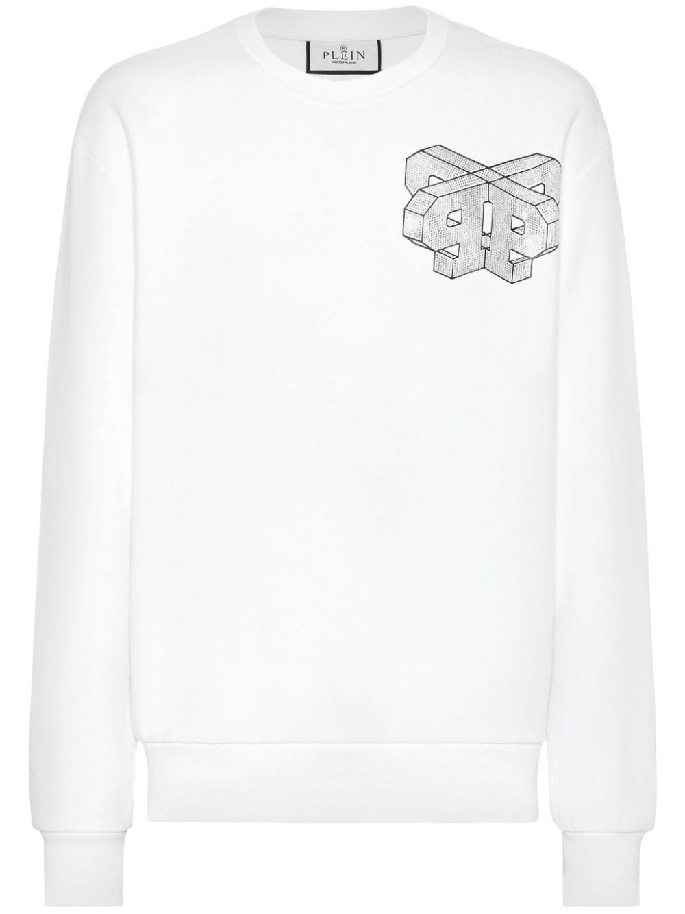 Philipp Plein Wire Frame jersey sweatshirt - White von Philipp Plein