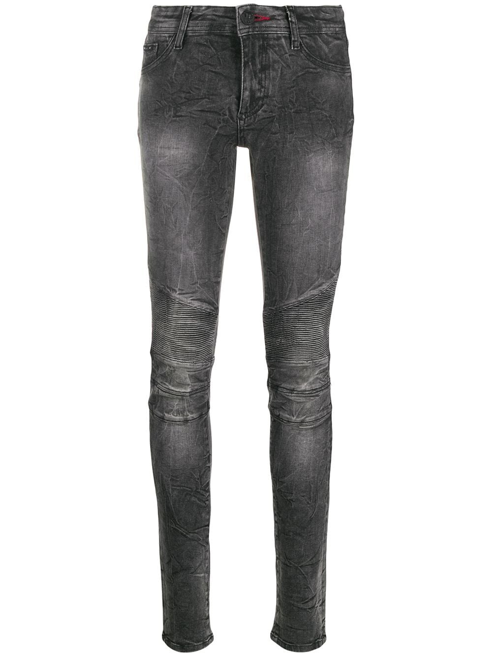 Philipp Plein acid wash skinny jeggings - Black von Philipp Plein