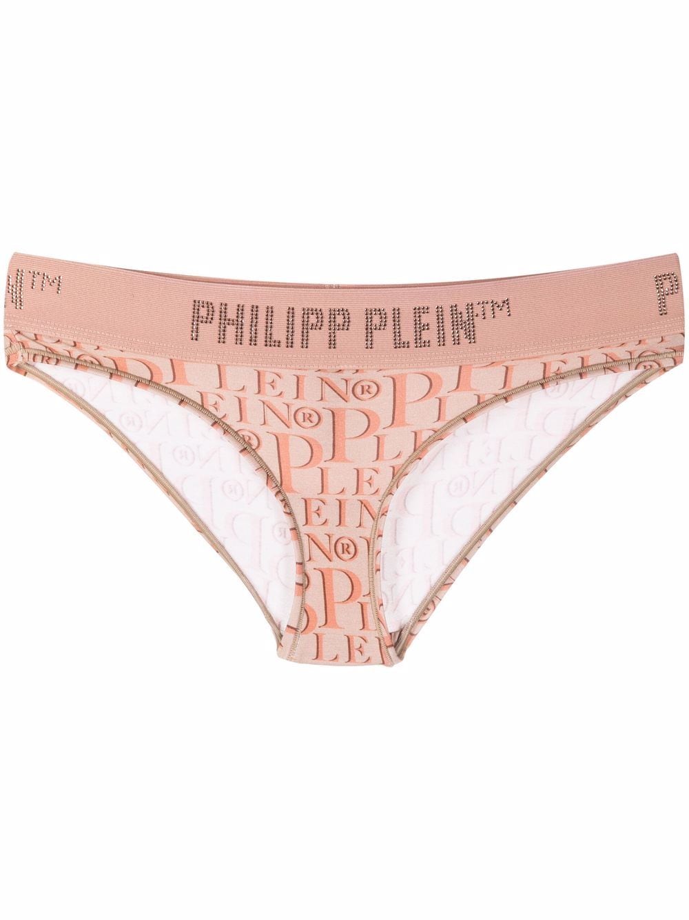 Philipp Plein all-over logo print briefs - Neutrals von Philipp Plein