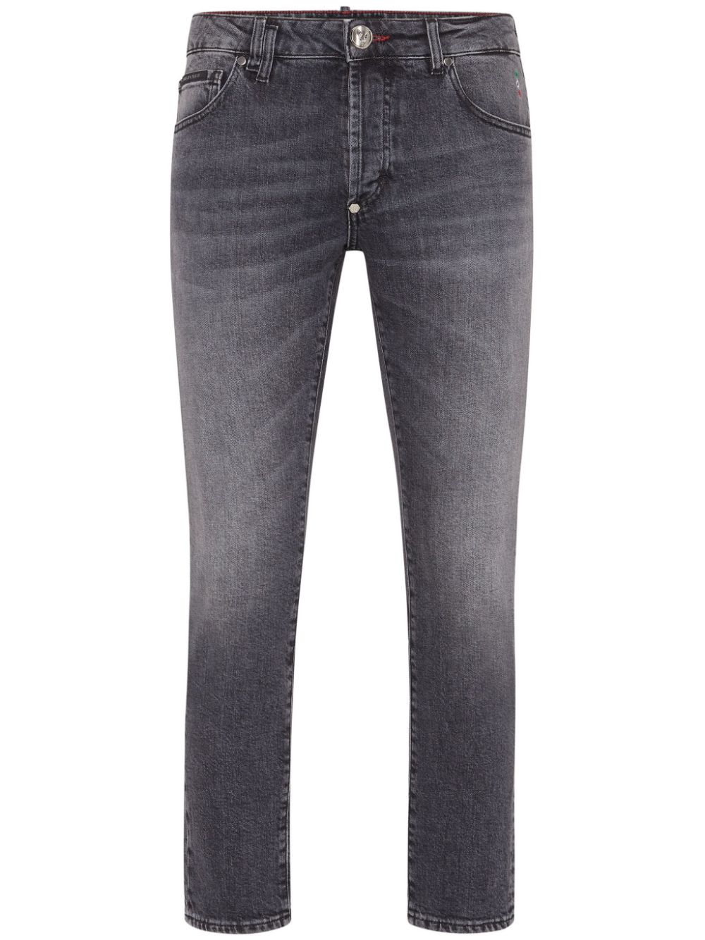 Philipp Plein appliqué-detail slim-fit jeans - Grey von Philipp Plein