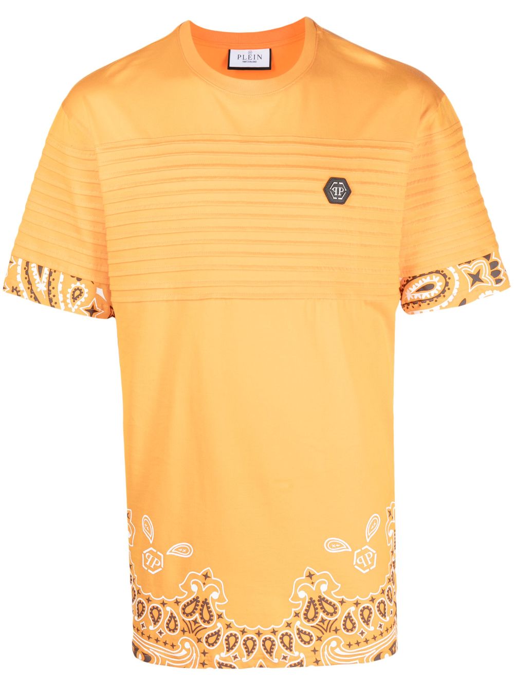 Philipp Plein bandana-print short-sleeve T-shirt - Orange von Philipp Plein