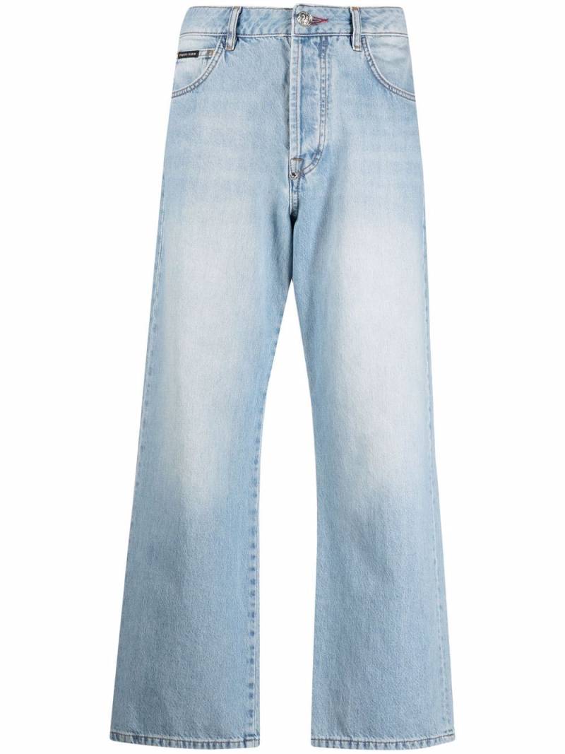 Philipp Plein cropped denim jeans - Blue von Philipp Plein