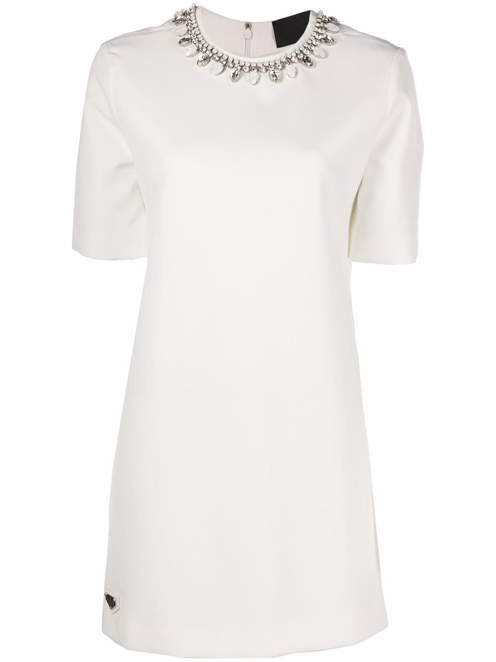 Philipp Plein crystal-embellished T-shirt dress - White von Philipp Plein