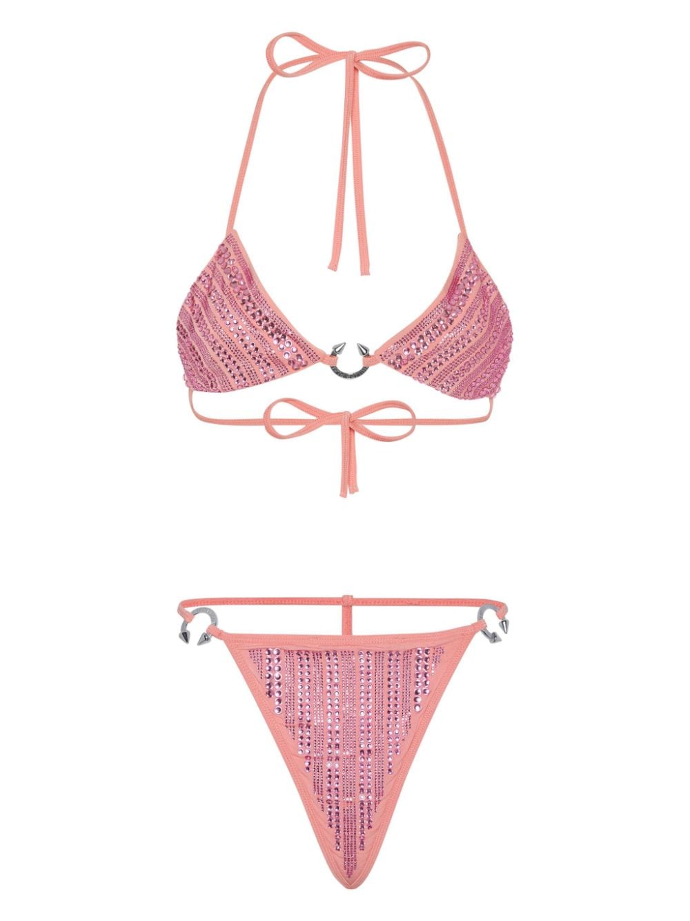 Philipp Plein crystal-embellished bikini - Pink von Philipp Plein