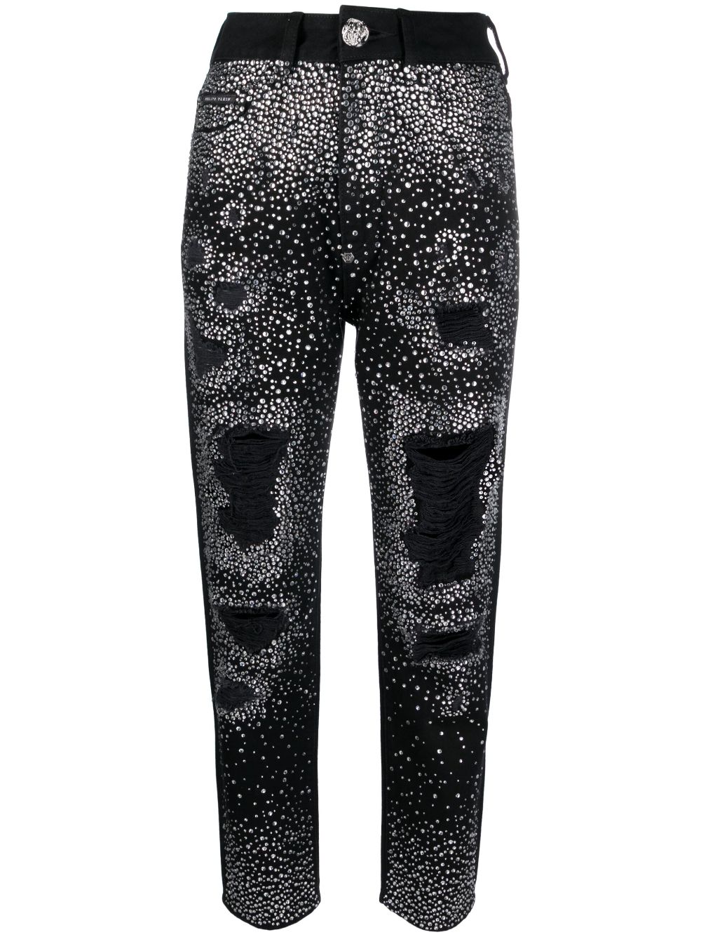 Philipp Plein crystal-embellished boyfriend jeans - Black von Philipp Plein