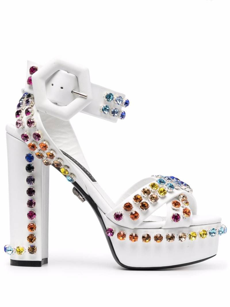 Philipp Plein crystal-embellished sandals - White von Philipp Plein