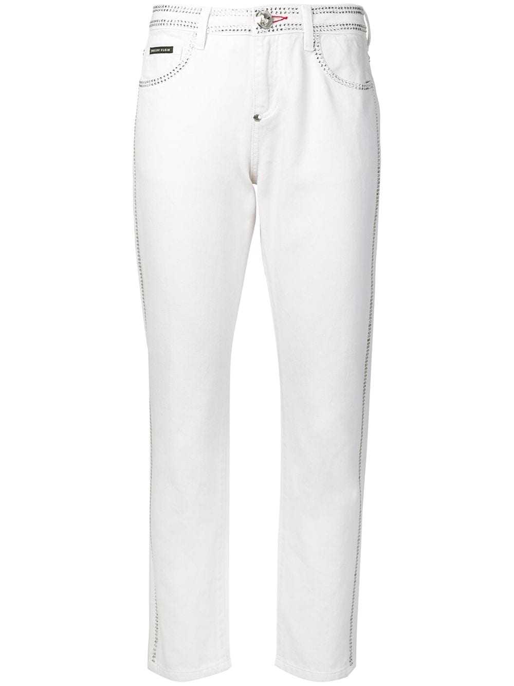 Philipp Plein crystal embellished slim-fit jeans - White von Philipp Plein