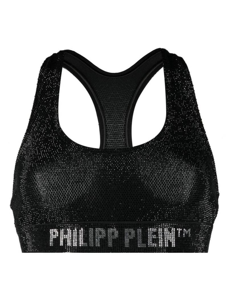 Philipp Plein crystal-embellished sports bra - Black von Philipp Plein