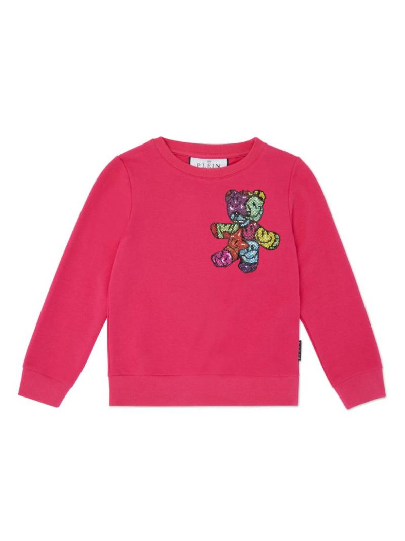 Philipp Plein Junior crystal-embellished sweatshirt - Pink von Philipp Plein Junior