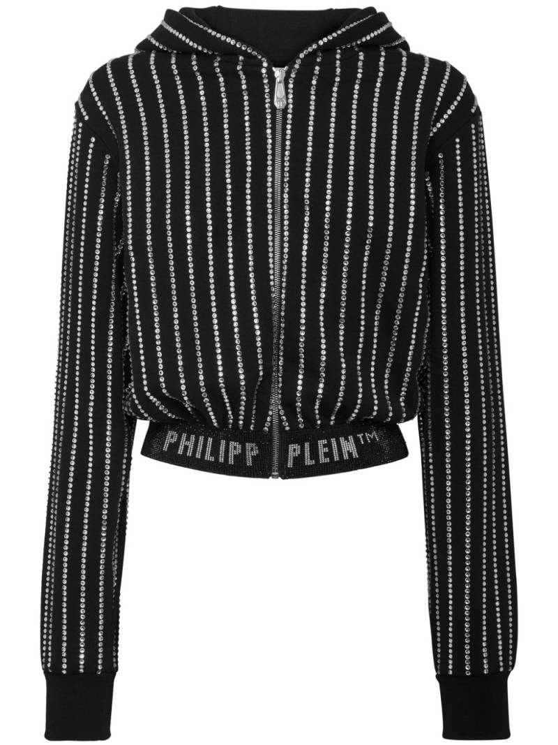 Philipp Plein crystal-embellished zip-up hoodie - Black von Philipp Plein
