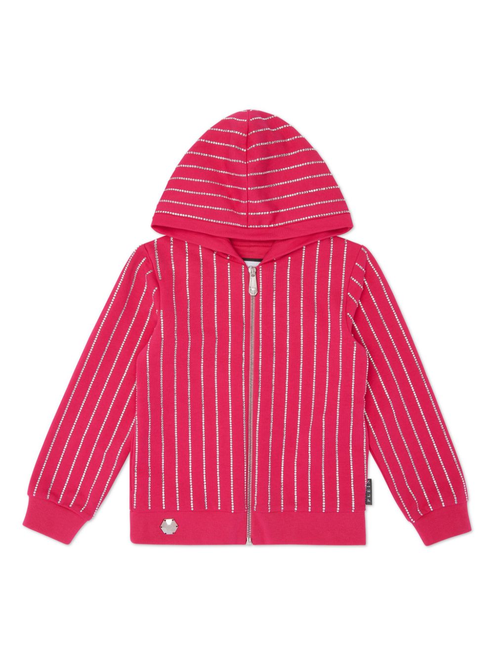 Philipp Plein crystal-embellished zip-up hoodie - Pink von Philipp Plein