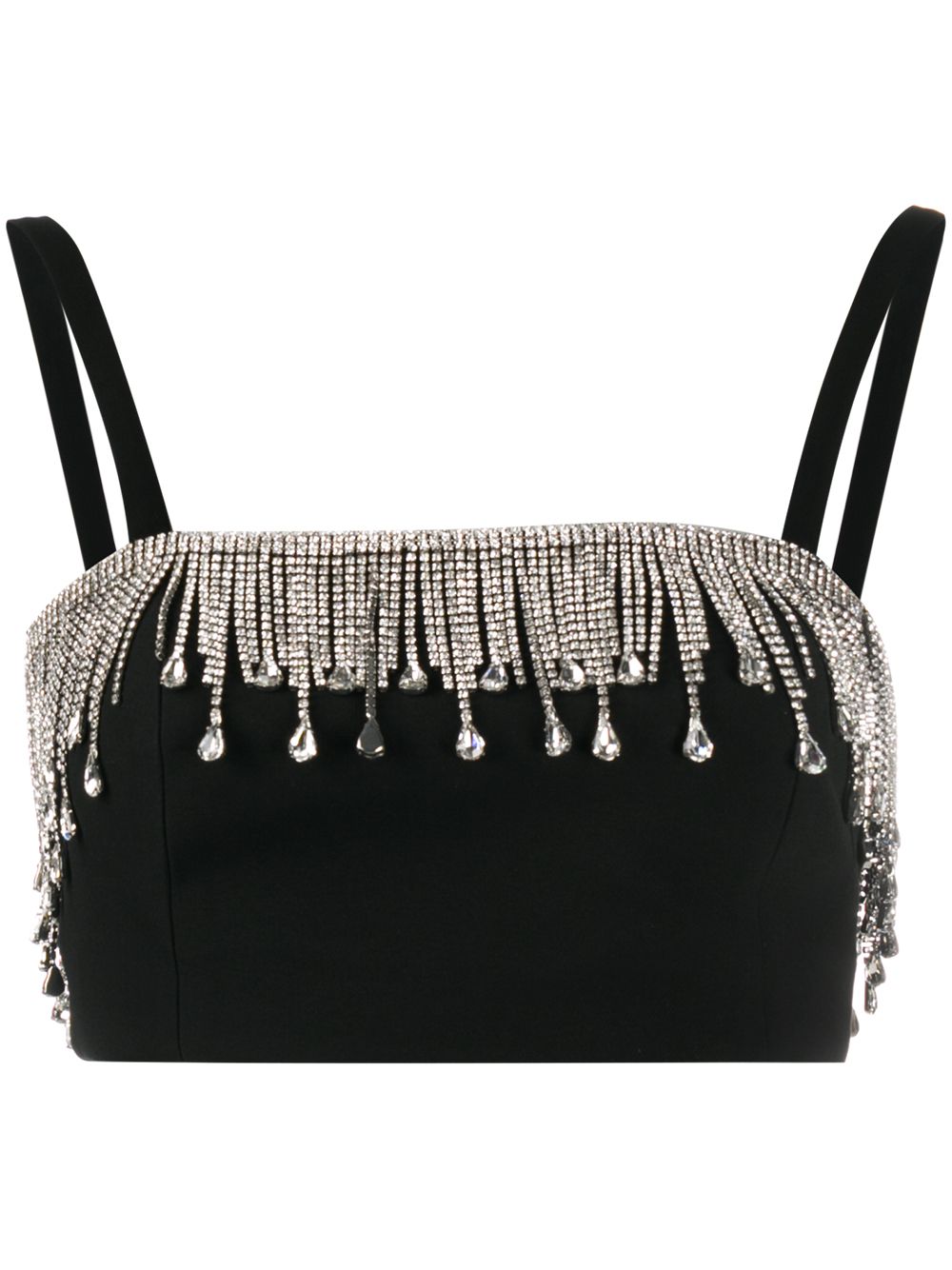 Philipp Plein crystal fringe crop top - Black von Philipp Plein