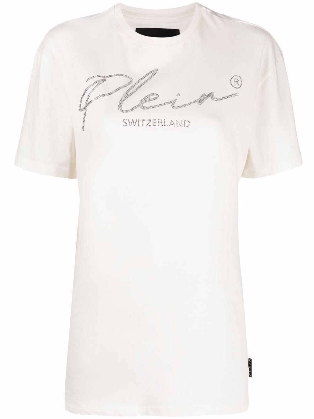 Philipp Plein crystal logo T-shirt - Neutrals von Philipp Plein