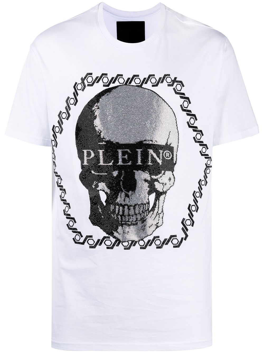 Philipp Plein crystal-skull crew neck T-shirt - White von Philipp Plein