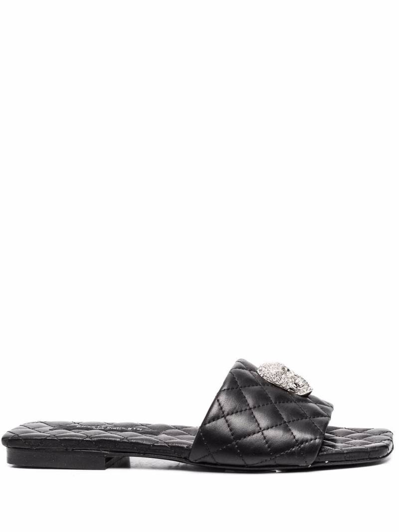 Philipp Plein crystal-skull flat sandals - Black von Philipp Plein